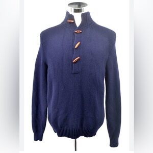Polo Ralph Lauren Wool Knit Toggle button Sweater size M knit